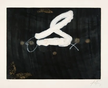 蚀刻版画 Tàpies - La S
