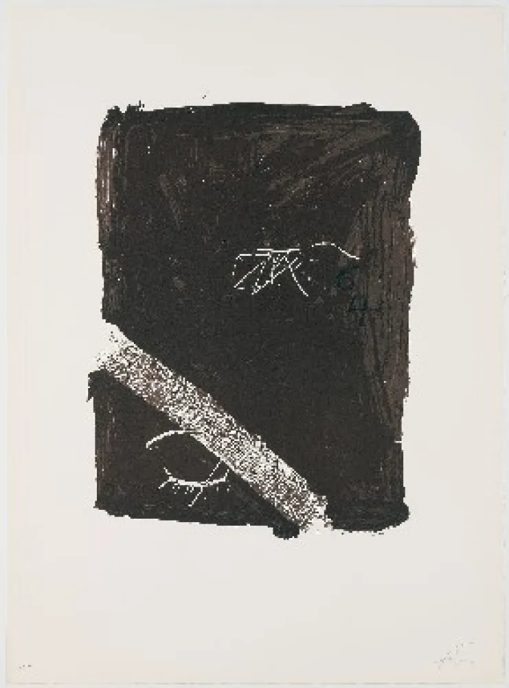 石版画 Tàpies - Llambrec 5