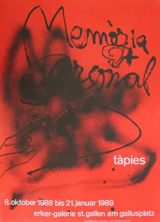 石版画 Tàpies - Memòria personal