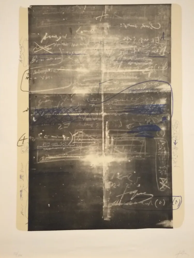 石版画 Tàpies - Oeuvre gravé