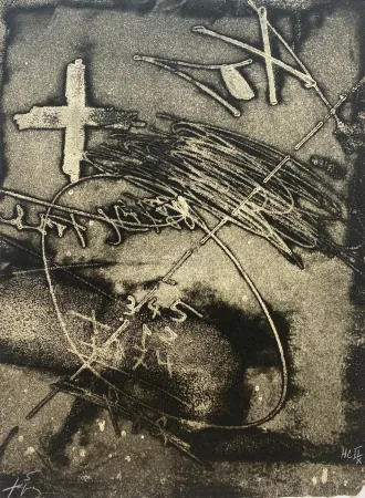 蚀刻飞尘法 Tàpies - Paroles Peintes (Black and White)