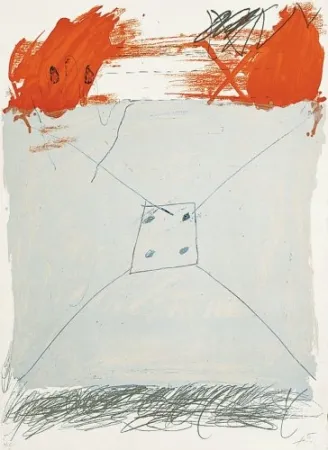 石版画 Tàpies - Poems-1