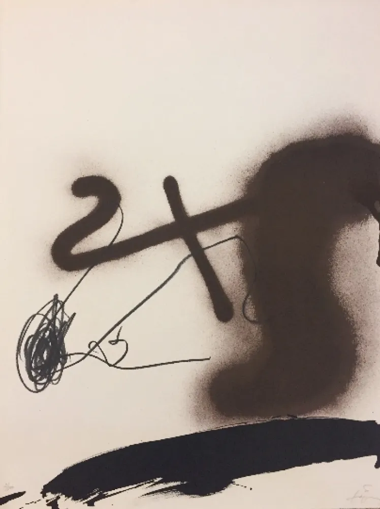 石版画 Tàpies - Sans titre 3
