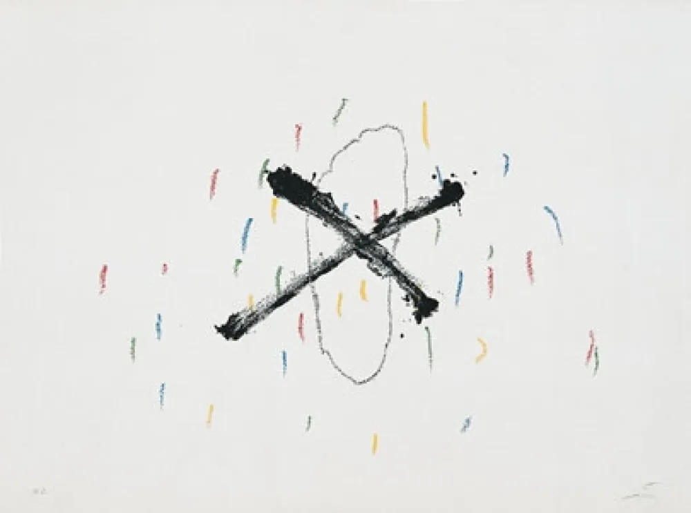 石版画 Tàpies - Silenci