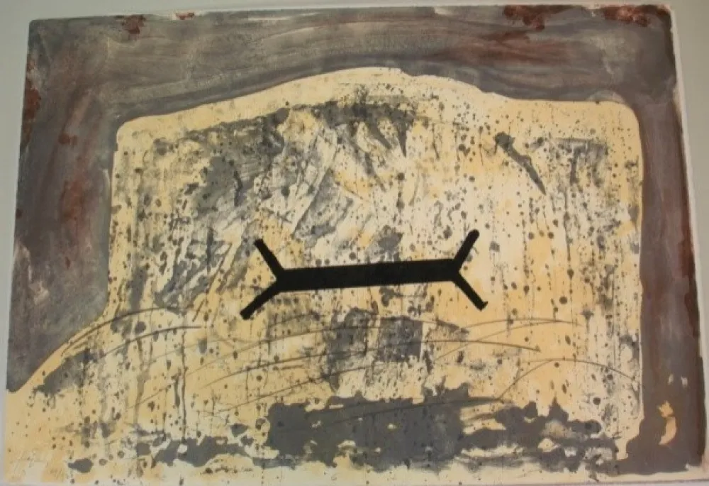 石版画 Tàpies - Suite 63 x 90