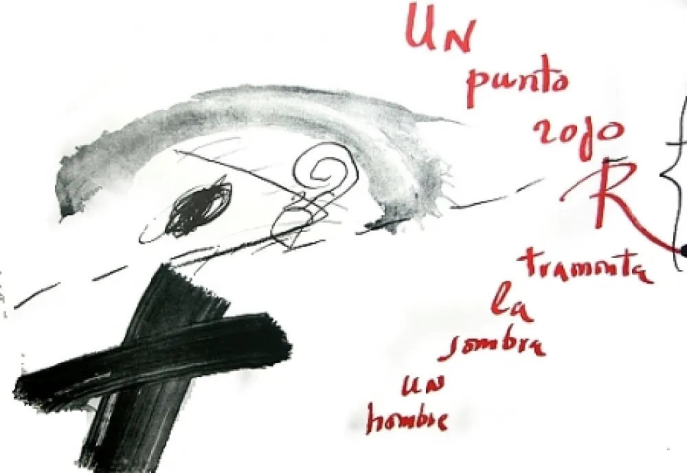 石版画 Tàpies - Un punto. . .