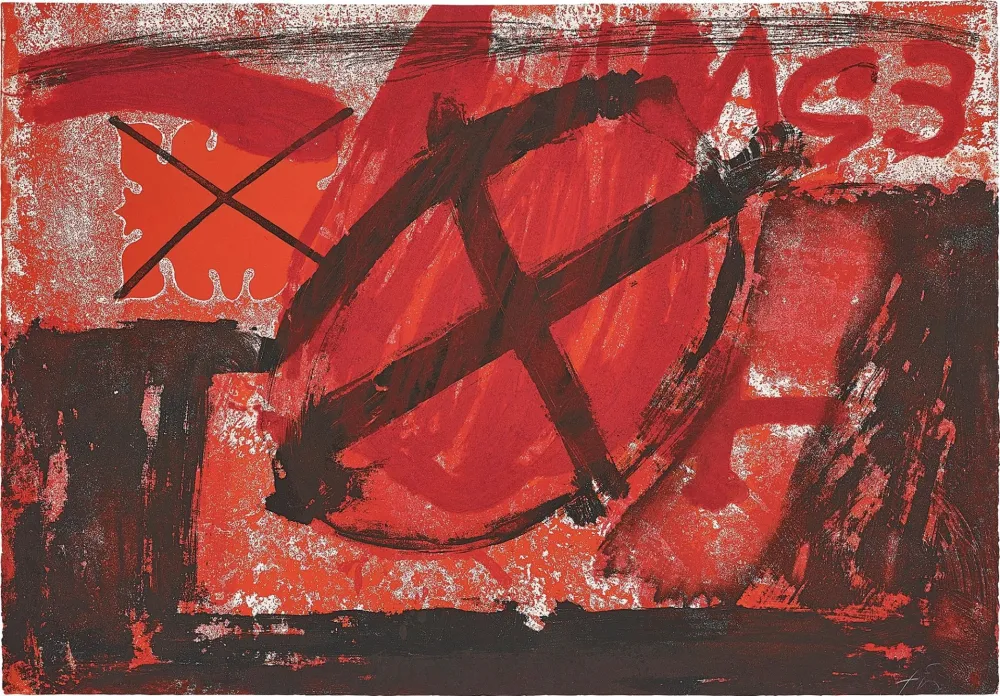 金刚砂版画 Tàpies - Untitled