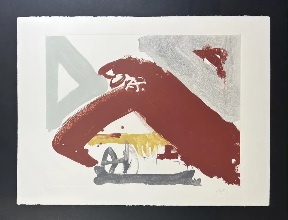 石版画 Tàpies - Untitled