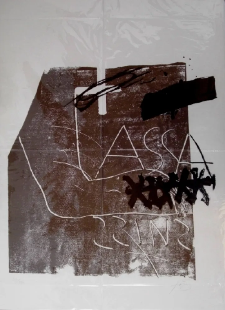 石版画 Tàpies - Untitled