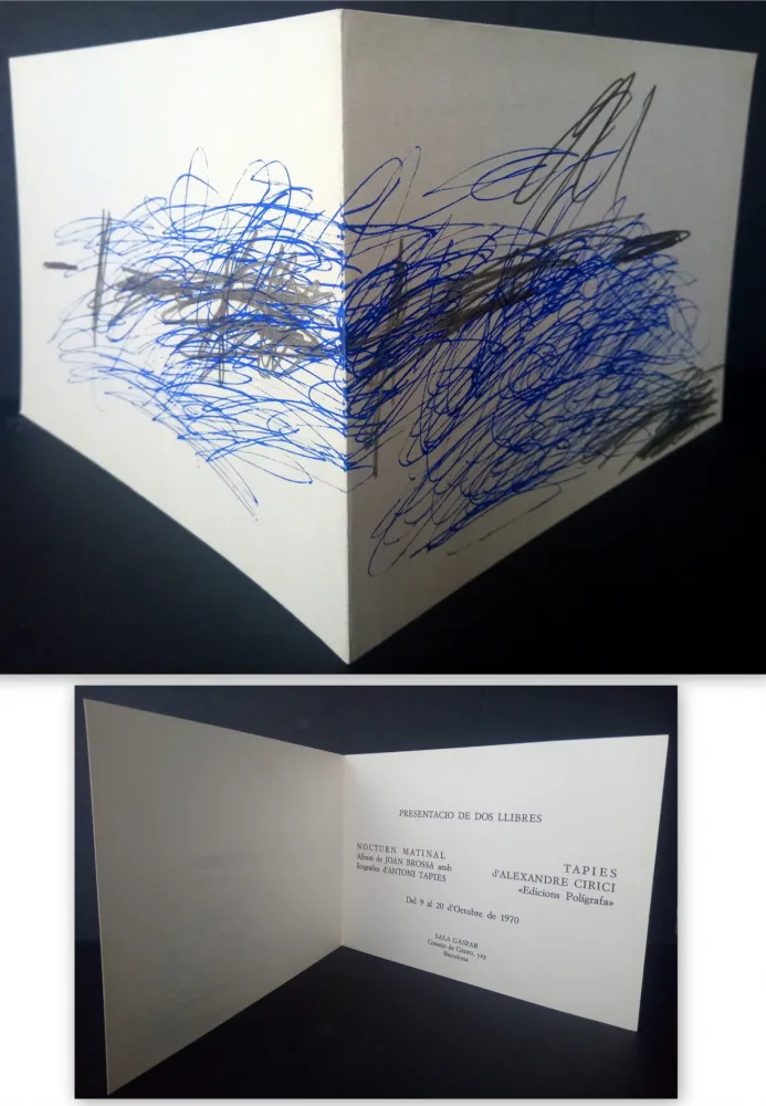 胶版印刷 Tàpies - Vernissage Presentation Book Nocturn Matinal Sala Gaspar