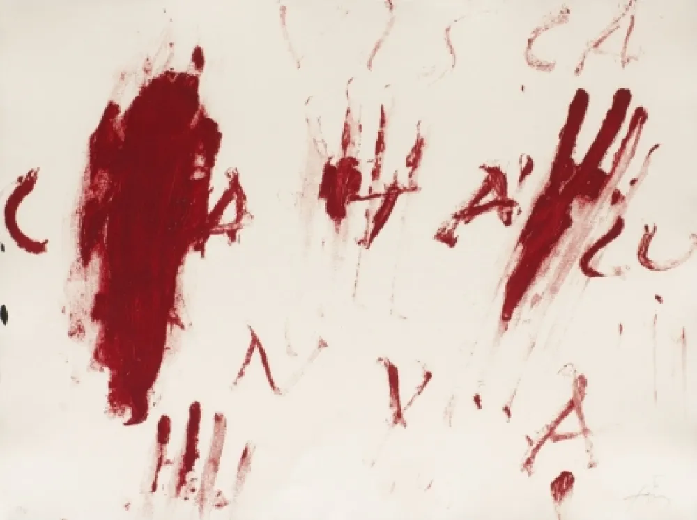 版画 Tàpies - Visca Catalunya	