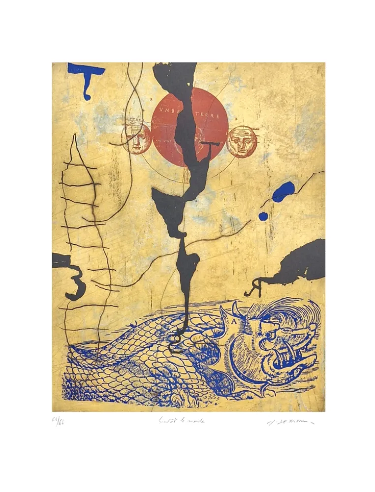 版画 Texier - Bientôt le monde