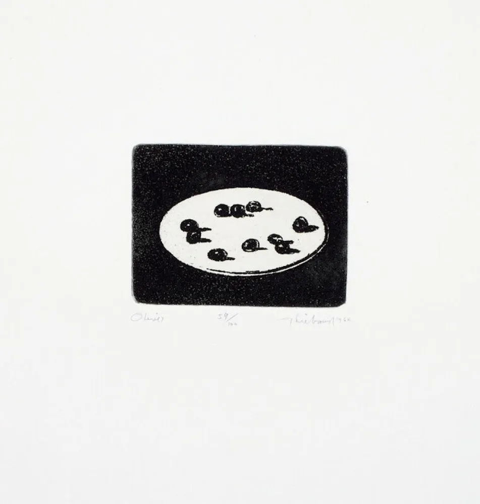 版画 Thiebaud - Olives