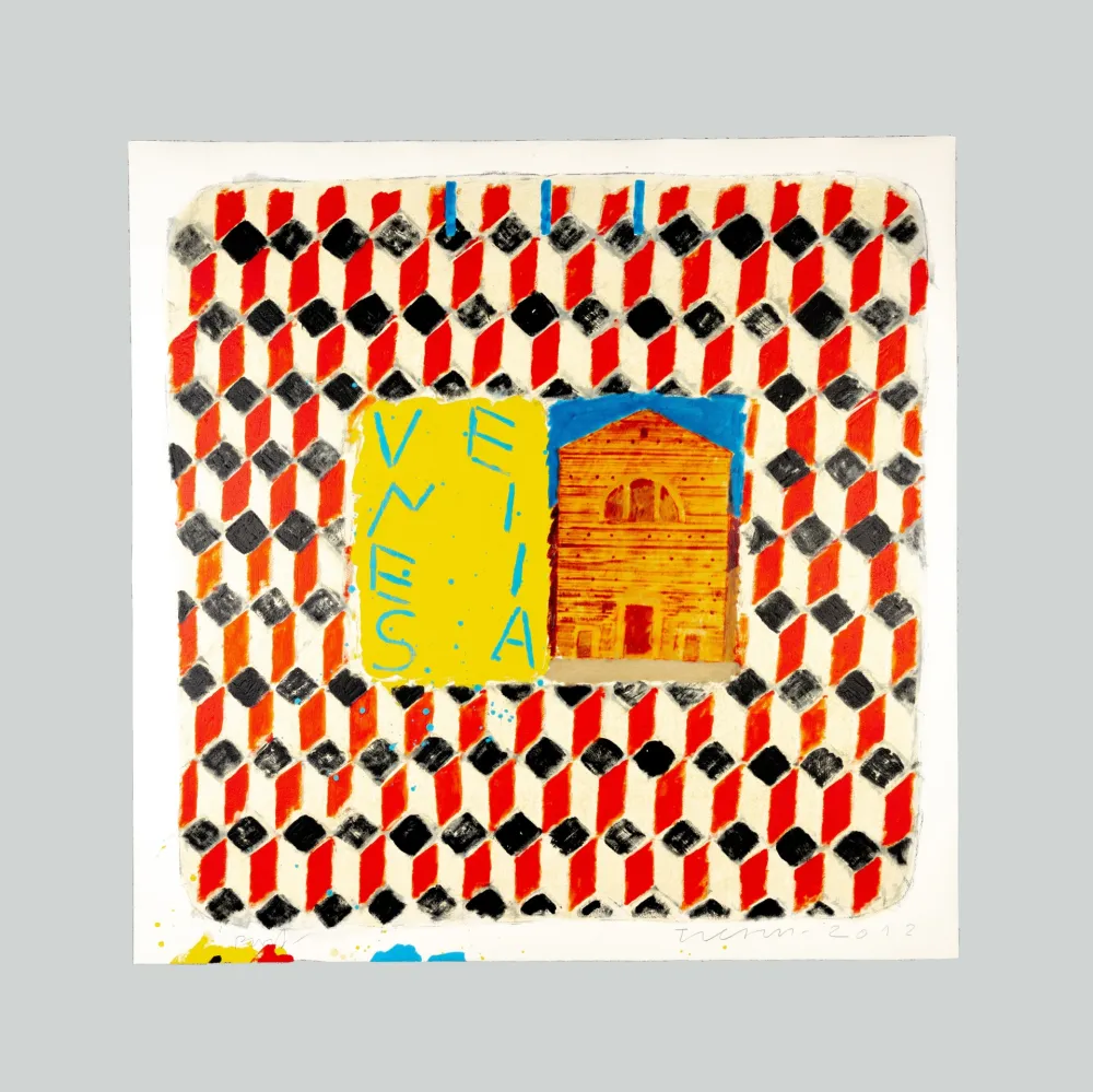 金刚砂版画 Tilson - The Stones of Venice. San Pantalon, Vienesia