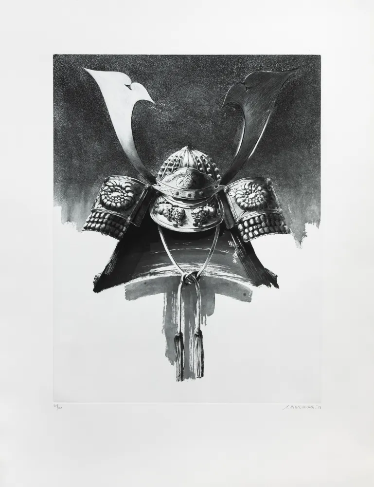 版画 Titus Carmel - Casque de Nikko I 