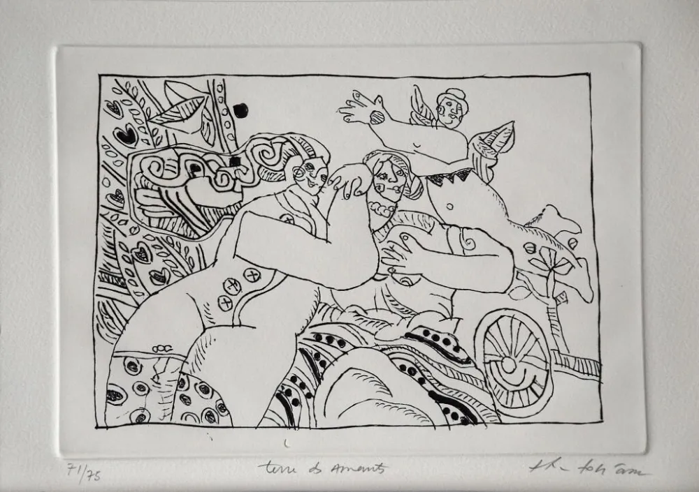 版画 Tobiasse - Terre Des Amants