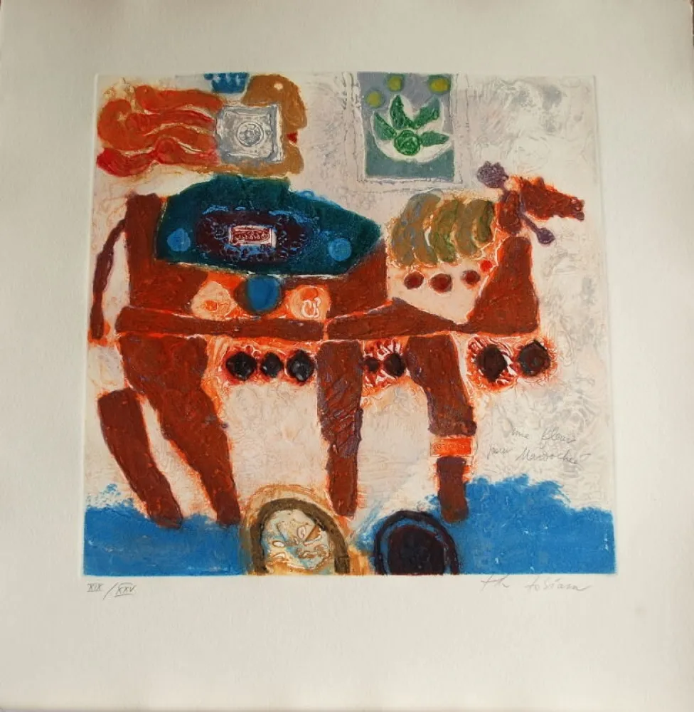 版画 Tobiasse - Une fleur pour Mardochée