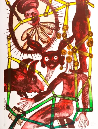 石版画 Toguo - Looking for your Track