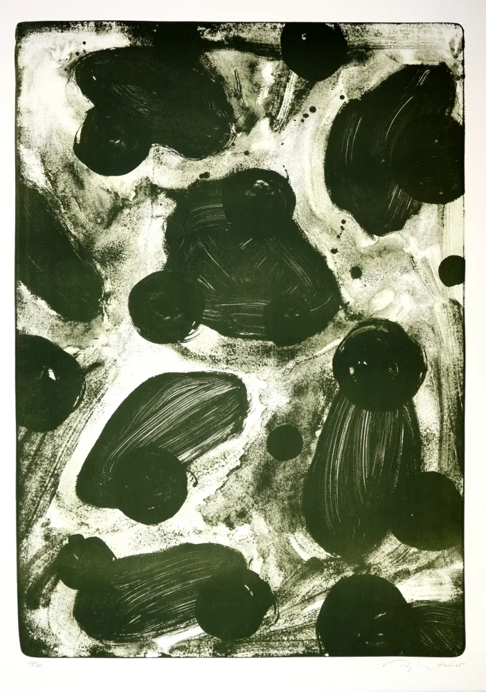 石版画 Tøjner - Recherche de formes dispersées II