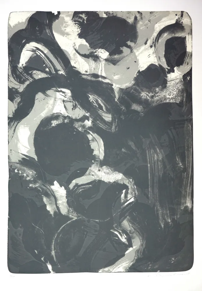 石版画 Tøjner - Recherche de formes dispersées IV