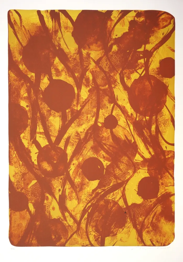 石版画 Tøjner - Recherche des formes dispersées III