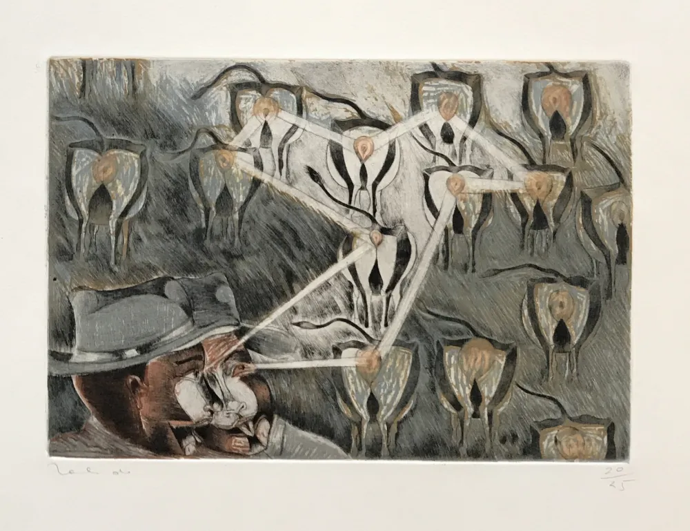 版画 Toledo - Cows