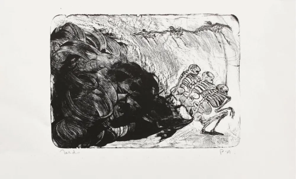 石版画 Toledo - Recuerdos de Mexico III