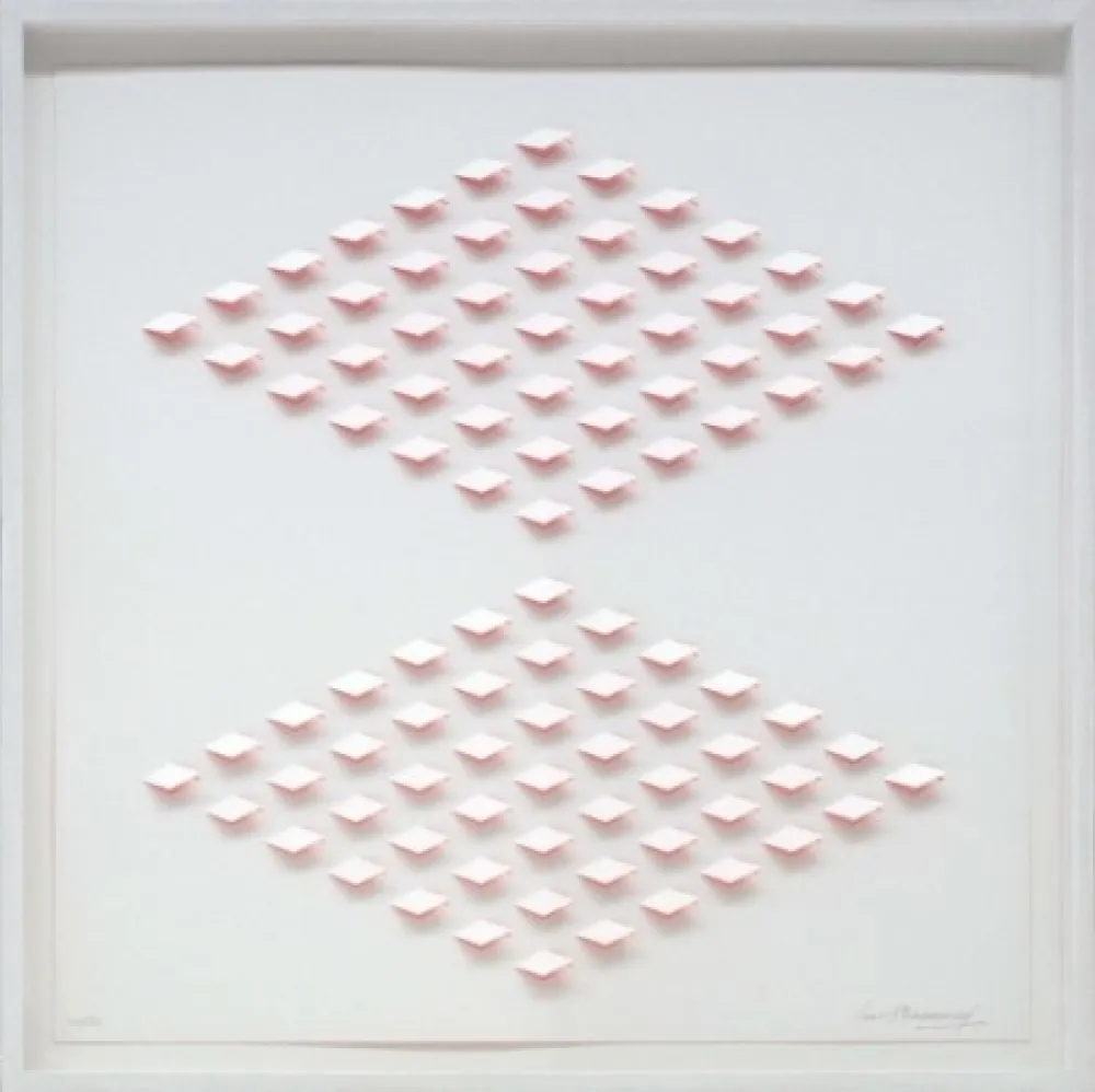 石版画 Tomasello - S/T 2 Rosa