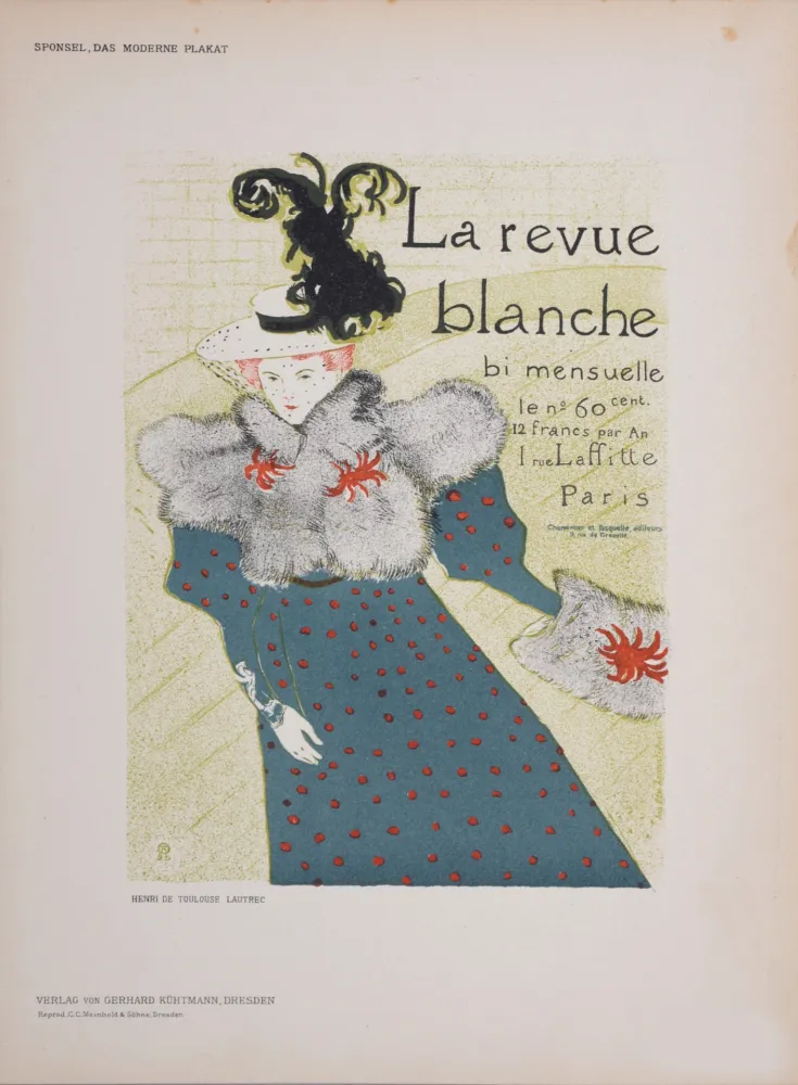 石版画 Toulouse-Lautrec - La revue blanche, 1897 