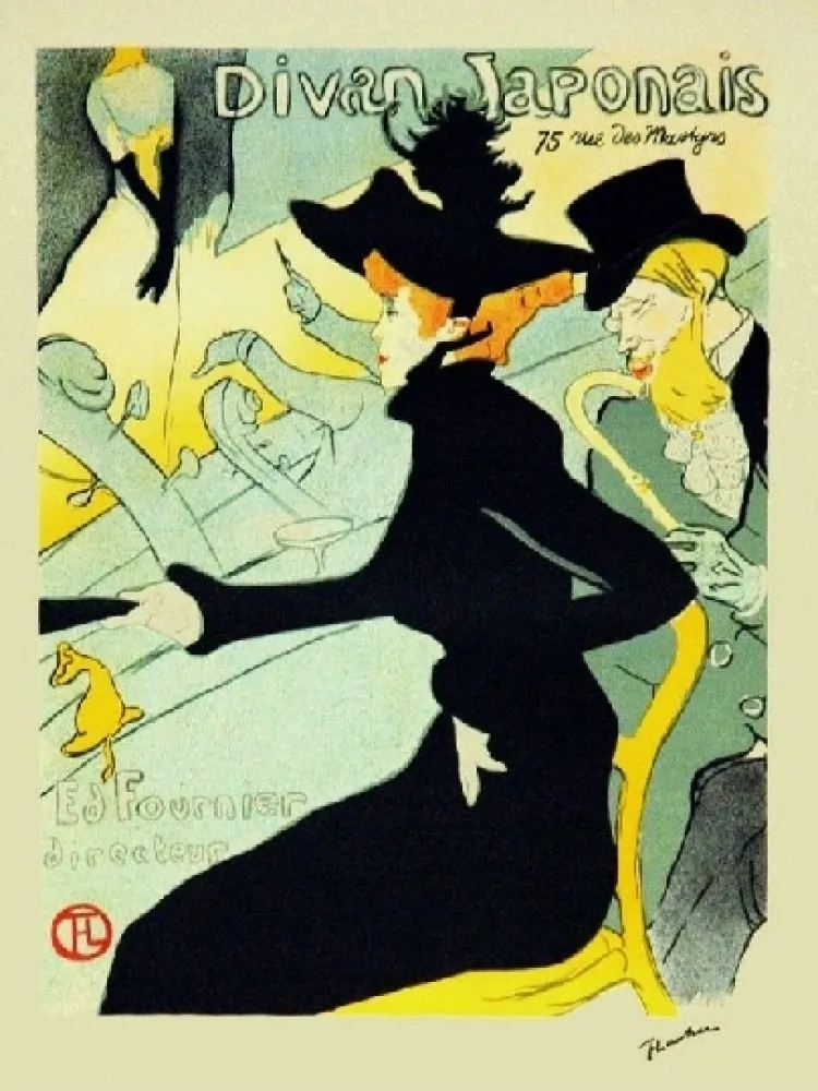 石版画 Toulouse-Lautrec - Le divan japonais