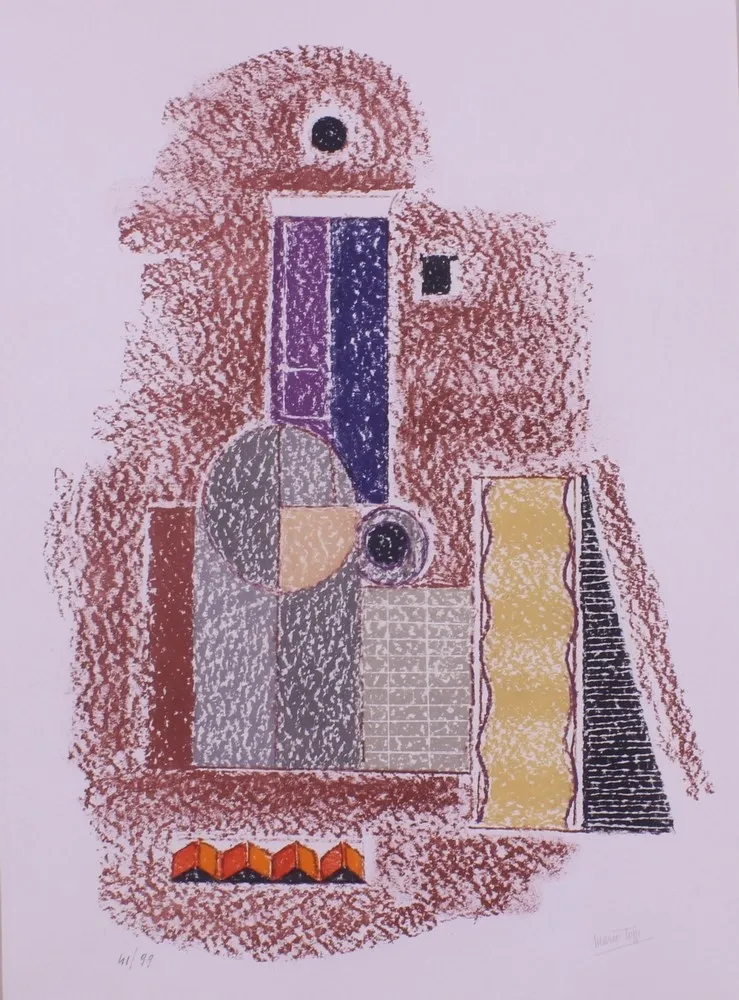 石版画 Tozzi - SENZA TITOLO