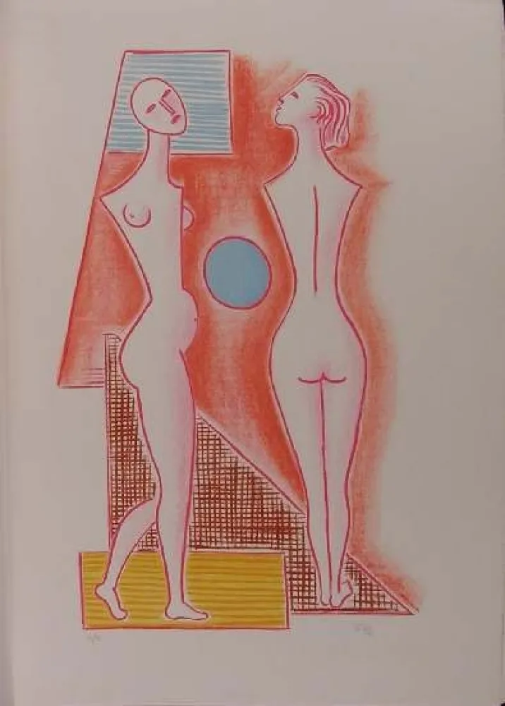 石版画 Tozzi - SENZA TITOLO