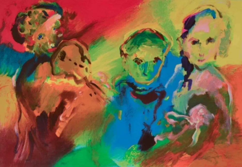 丝网印刷 Treccani - La famiglia di suonatori