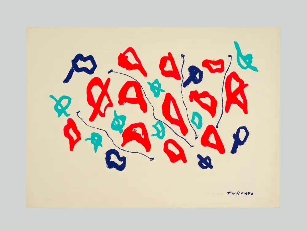 石版画 Turcato - Composizione