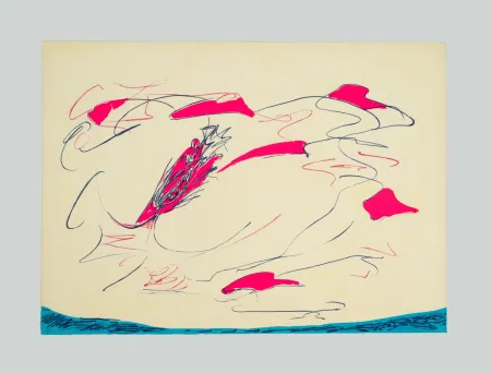 石版画 Turcato - Composizione