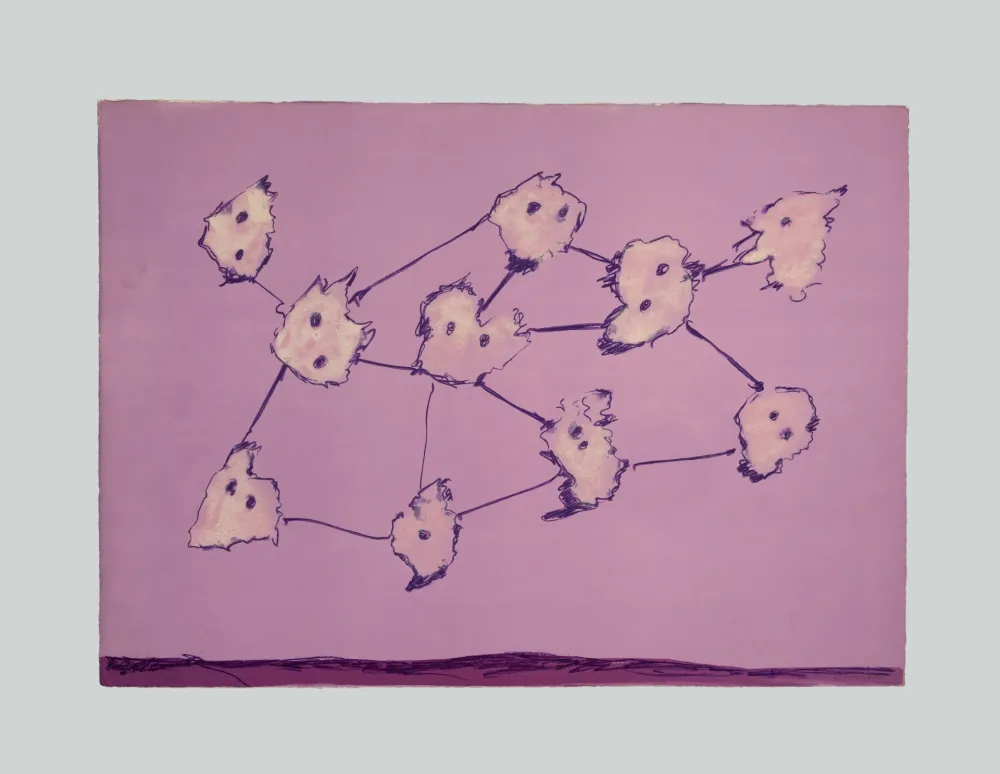 石版画 Turcato - Composizione