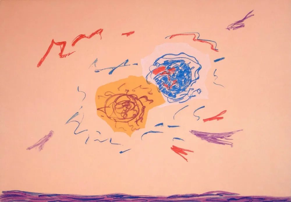 石版画 Turcato - Composizione