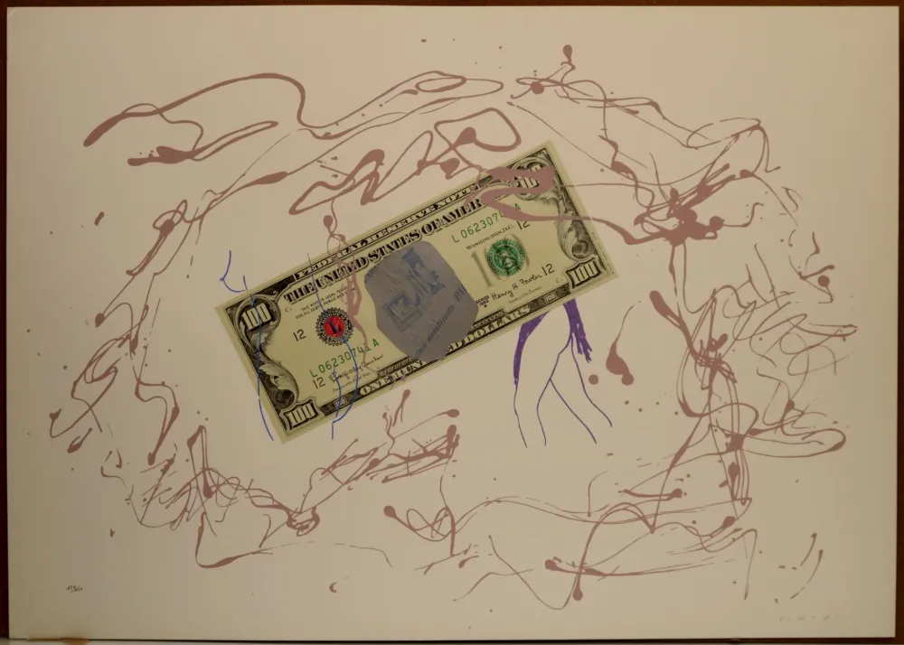 石版画 Turcato - Dollaro