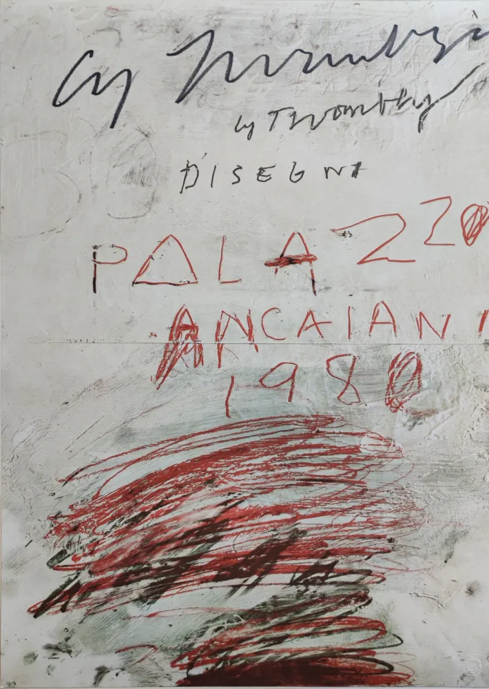 胶版印刷 Twombly - Disegni Palazzo Ancaiani 1980
