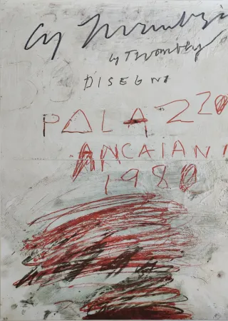 胶版印刷 Twombly - Disegni Palazzo Ancaiani 1980