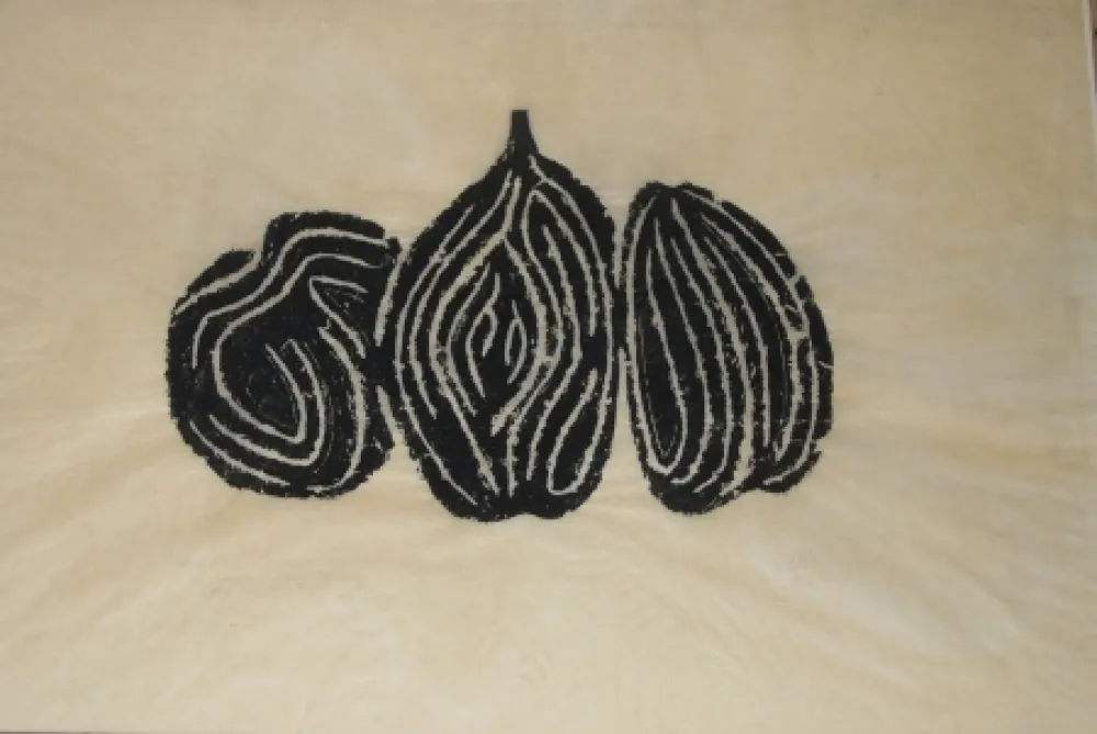 单版画 Ubac - Les fruits 1 - empreinte ardoise