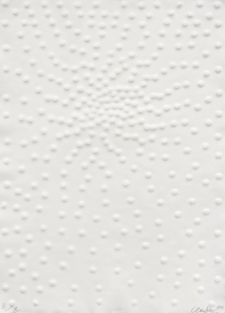 复数作品 Uecker - Graphein XII, Kreise, Dreiecke