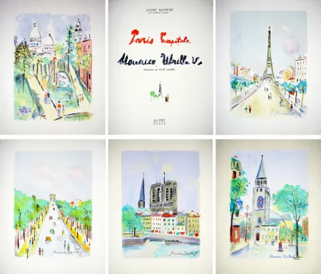 插图书 Utrillo - PARIS CAPITALE. Lithographies originales de Maurice Utrillo, V. (1955).