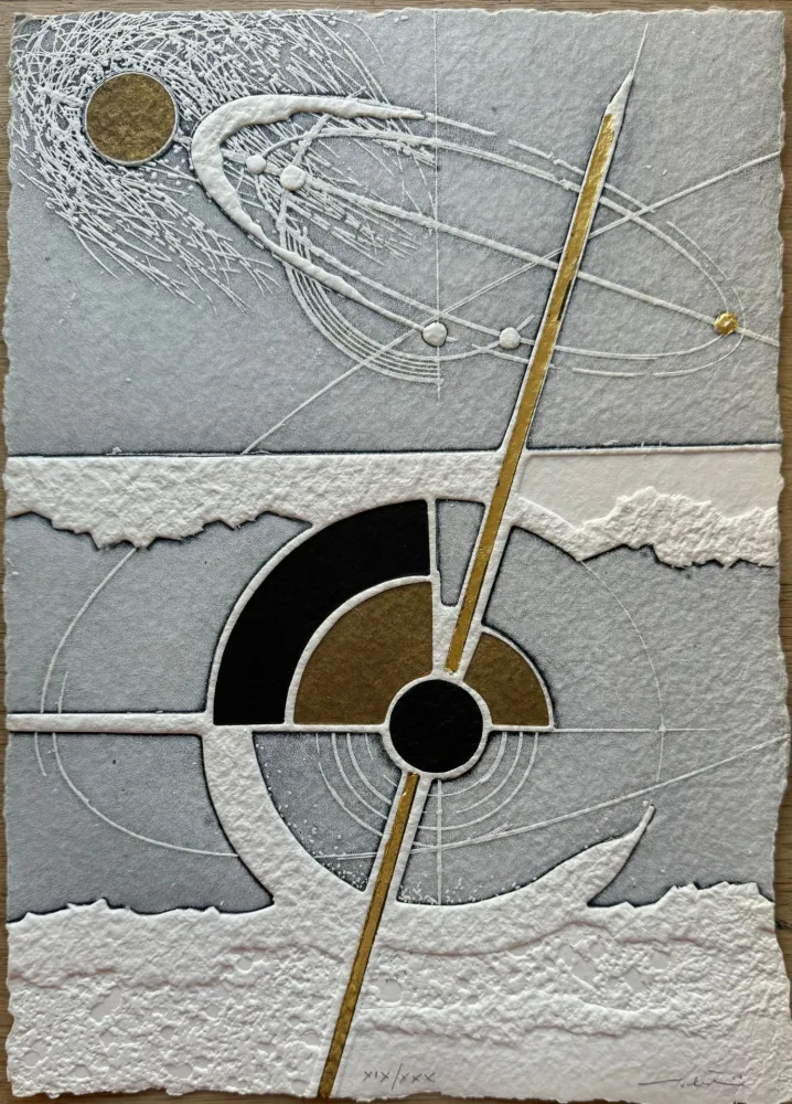 蚀刻版画 Valentini - Nello spazio