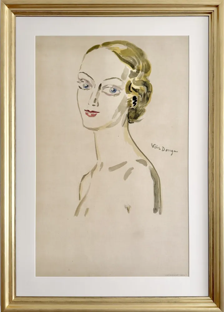 石版画 Van Dongen - Mademoiselle Paris