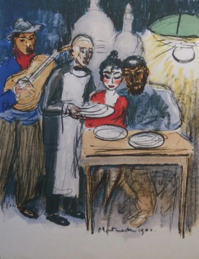 石版画 Van Dongen - Montmartre 1900