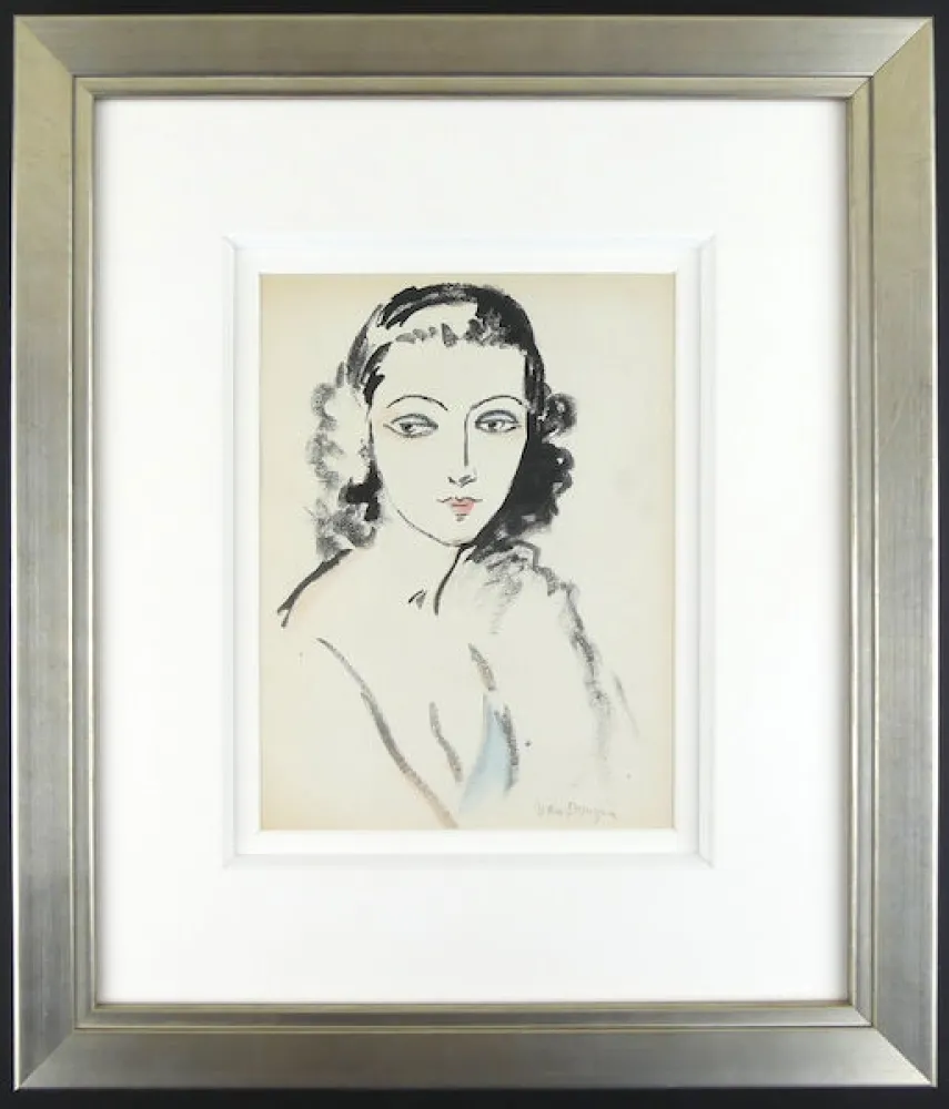 镂版印刷 Van Dongen - Portrat de Femme