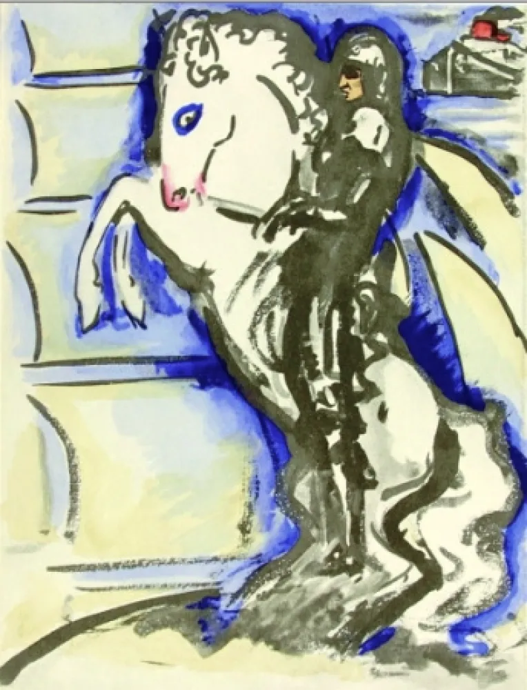 镂版印刷 Van Dongen - Venise- The horse rider