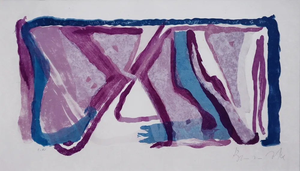 石版画 Van Velde - Composition 170