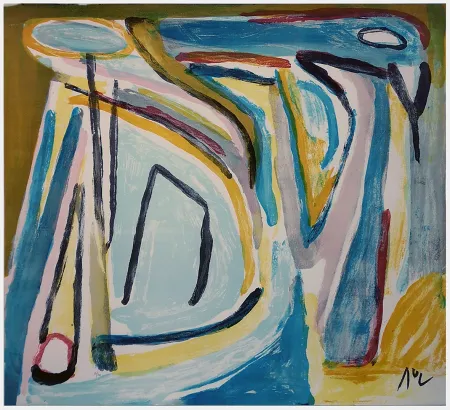 石版画 Van Velde - Composition